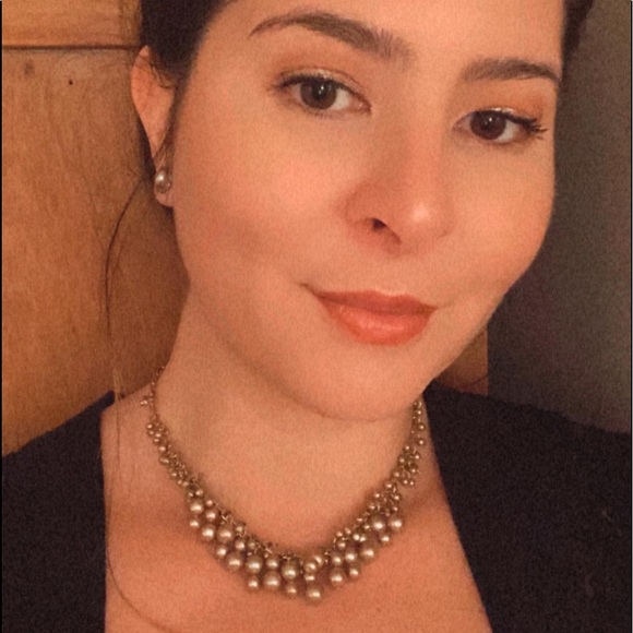 Pretty Vintage Gold Pearl Clustered Necklace - Picture 9 of 9